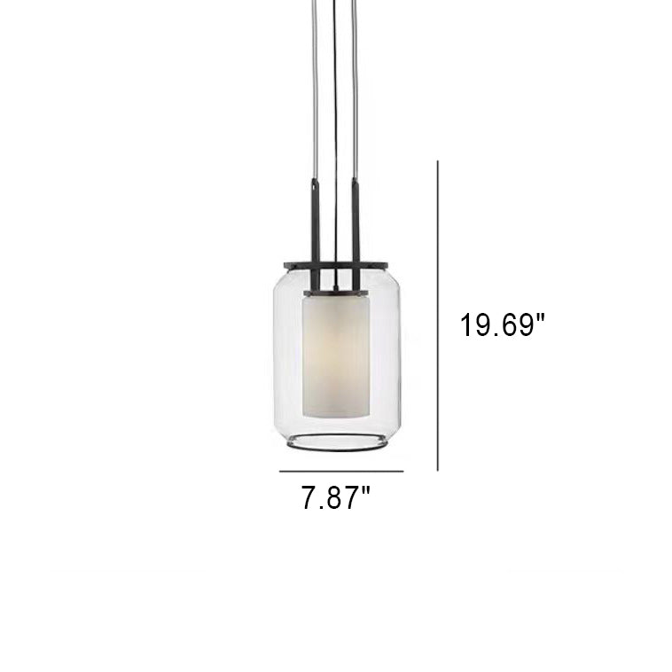 Japanische einfache Pendelleuchte mit 1-Licht-Pendelleuchte aus Bambus 