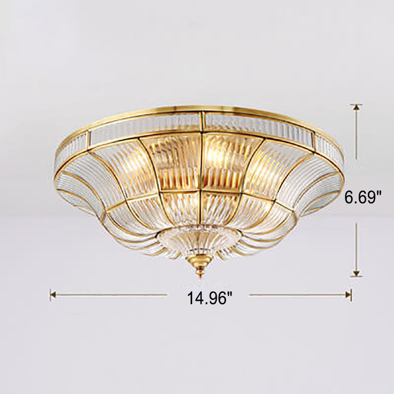 Modern Lights Luxury All-copper 3/6-Light Flush Mount Ceiling Light