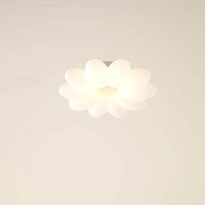Plafonnier encastré moderne et minimaliste en forme de fleur LED en PVC pour enfants 