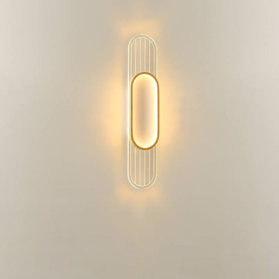 Kreative Luxus-Ring-Acryl-Aluminium-LED-Wandleuchte 