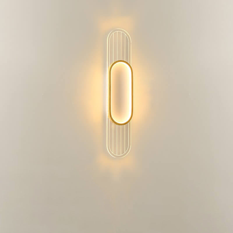 Kreative Luxus-Ring-Acryl-Aluminium-LED-Wandleuchte 