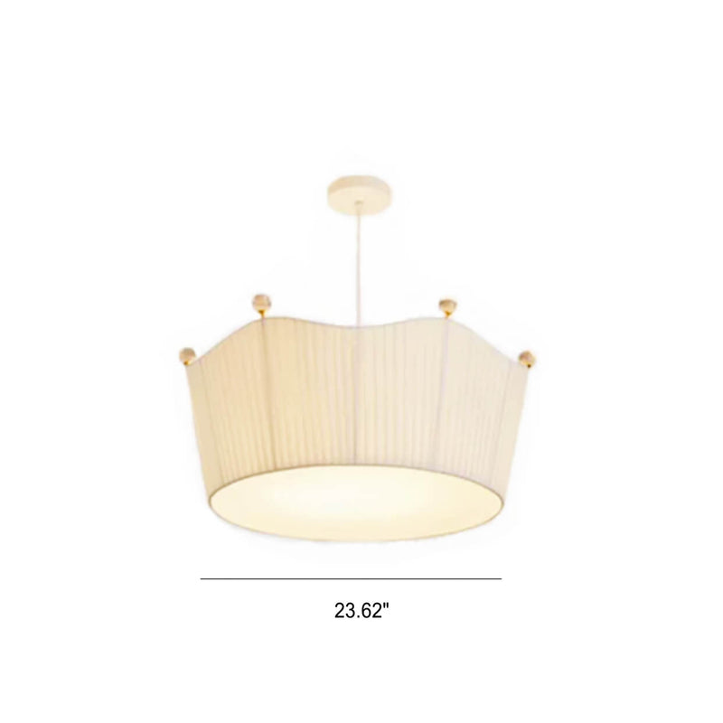 Modern Minimalist Creative Crown Hardware Fabric 5-Light Island Light Chandelier