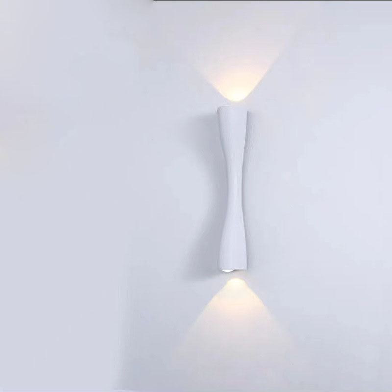 Contemporary Luxury Waterproof Aluminum Trumpet Shape LED Wall Sconce Lamp For Outdoor Patio