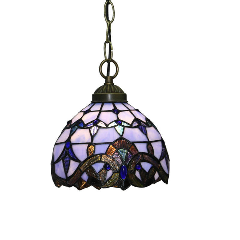 European Tiffany Vintage 1-Light Pendant Light