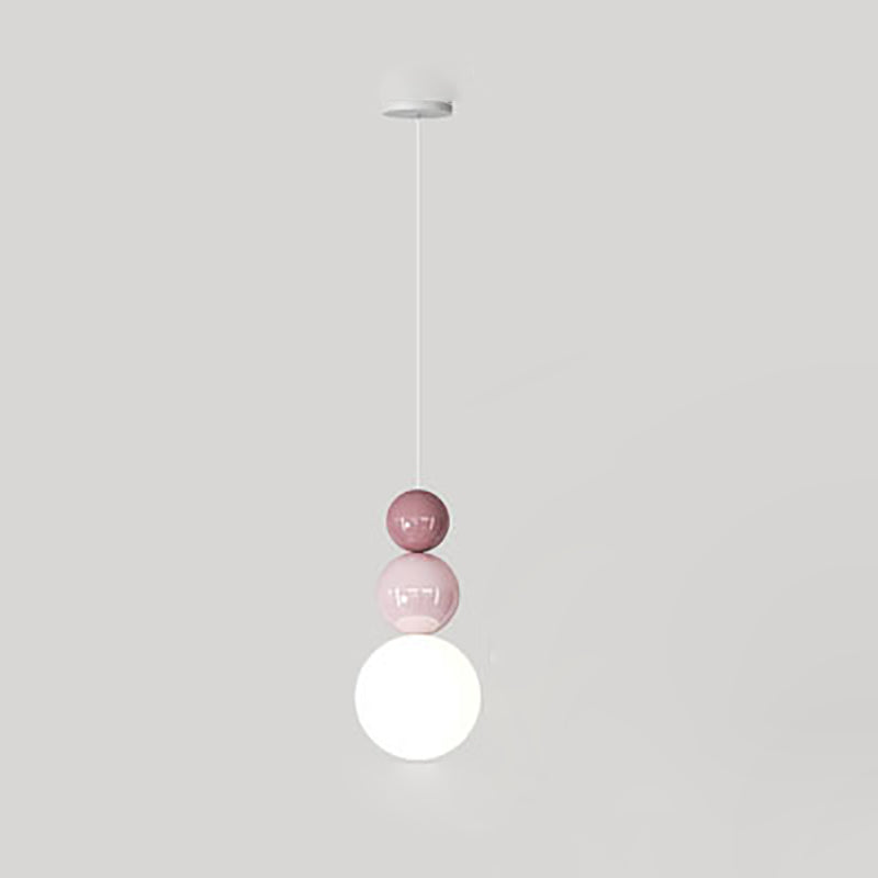 Modern Minimalist Gourd Orb Hardware Rotomolded 1-Light Pendant Light For Living Room