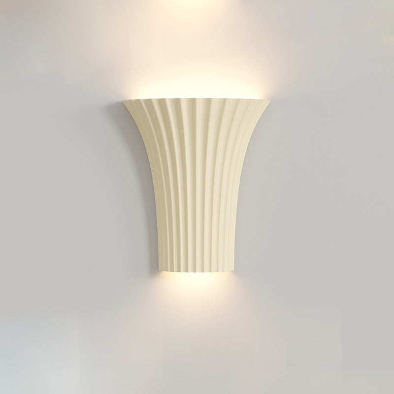 Moderne minimalistische Halbzylinder Hardware Harz 1-Licht Wandleuchte Lampe für Schlafzimmer 