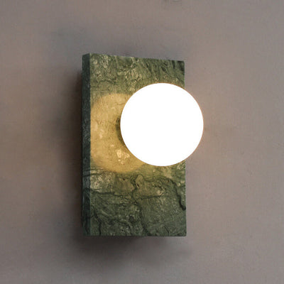 Nordic Marble Rectangular Design 1-Light Wall Sconce Lamp