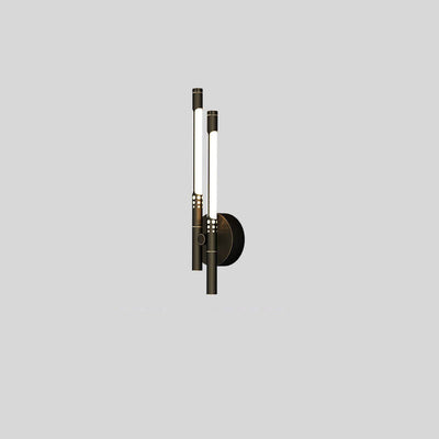 Moderne helle Luxus-Zylinder-LED-Wandleuchte aus Kupfer 