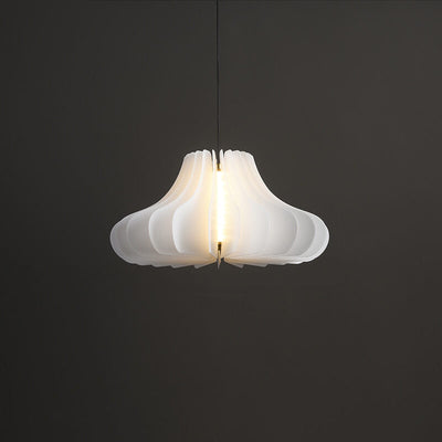 Modern Minimalist Pure White Creative Shape PE LED Pendant Light