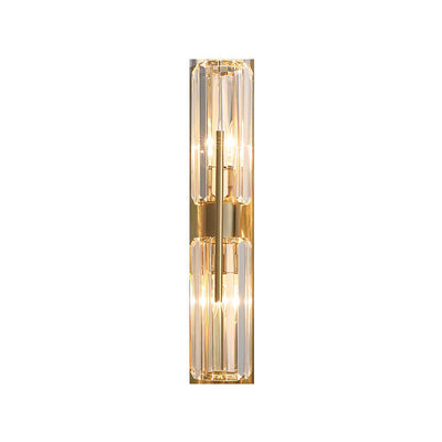 Modern Luxury Crystal Strip 2-Light Wall Sconce Lamp