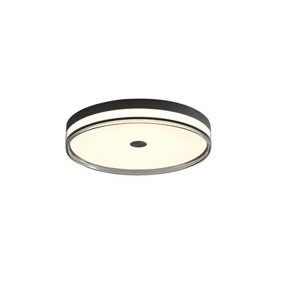 Modern Light Luxury All-Copper Circular LED Flush Mount Ceiling Light