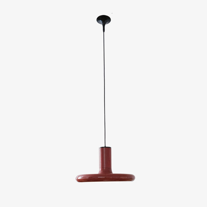 Nordic UFO Red Frisbee 1-Light Pendant Light