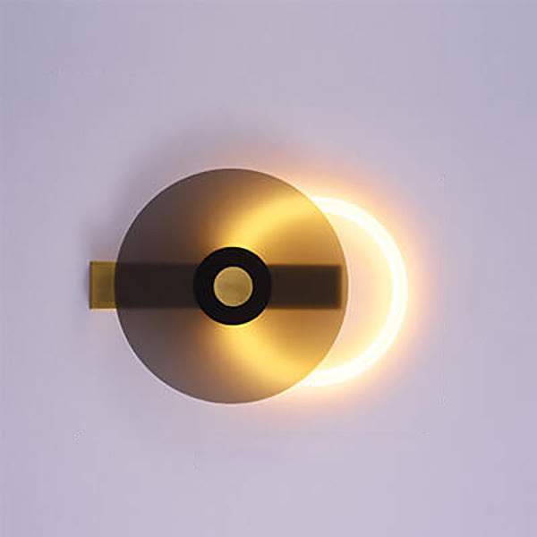 Modern Colored Luminous Acrylic Round LED Wall Sconce Lamp