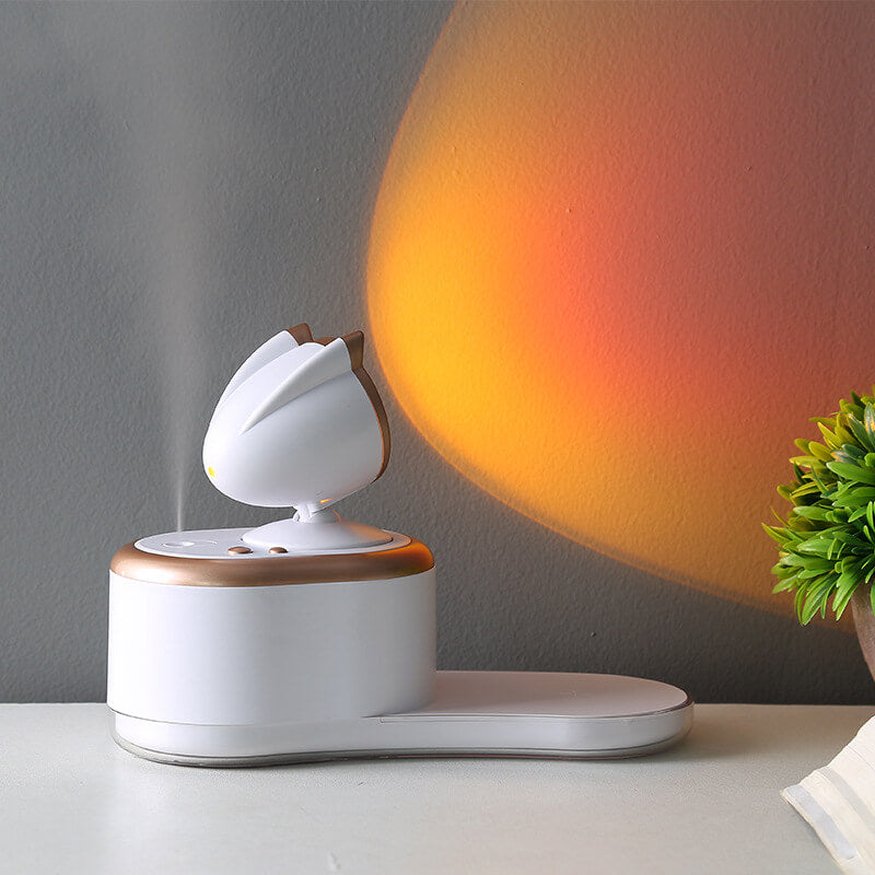 Humidificateur rechargeable sans fil moderne USB LED Lampe de table veilleuse 