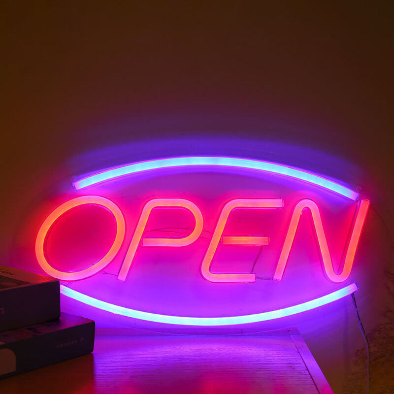 Creative Neon Open Acryl LED Atmosphere Neon Dekoratives Licht 