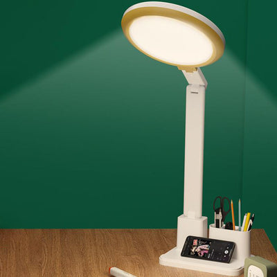 Modern Eye-Care Foldable Plastic USB Rechargeable LED Table Lamp