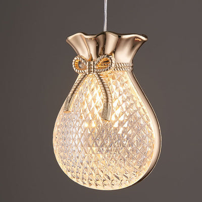 Nordic Light Luxury Transparent Iron LED Pendant Light