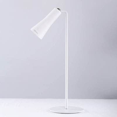 Einfache multifunktionale White Cone USB LED wiederaufladbare Augenschutz-Touch-Schreibtischlampe