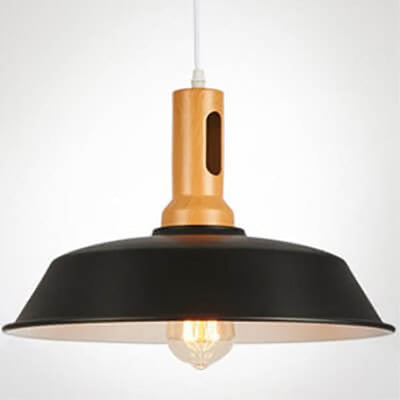 Nordic Industrial Aluminum Barn 1-Light Pendant Light