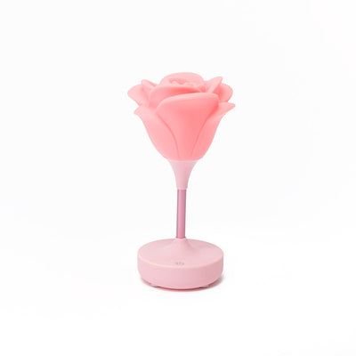 Lampe de table rechargeable par USB en plastique rose créative moderne 