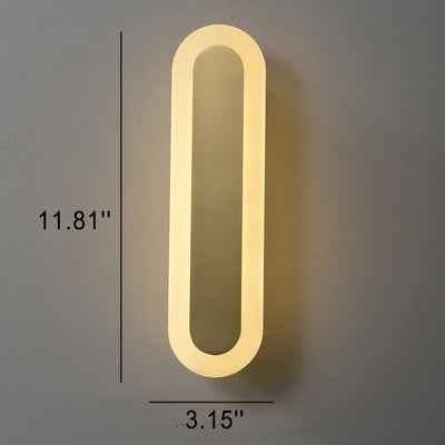 Modern Luxury Brass Ring LED Wall Sconce Lamp