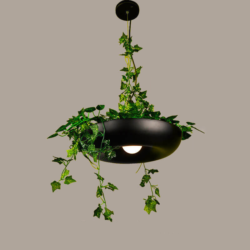 Lampe suspendue à 1 lumière à abat-jour rond Art déco moderne Sky Garden pour salle à manger 