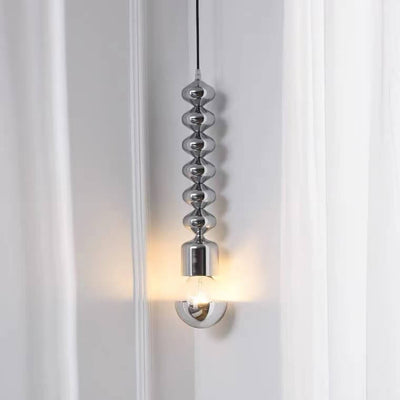 Modern Minimalist Gourd Shaped Solid Color Hardware 1-Light Pendant Light