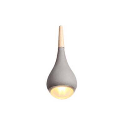 Nordic Industrial Water Drop Shape Cement LED Pendant Light