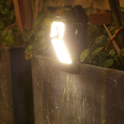 Lampe solaire d'applique murale extérieure de jardin à induction à clip LED 