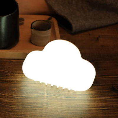 Veilleuse LED en plastique, nuage créatif moderne, Rechargeable par USB, contrôlée par le son 