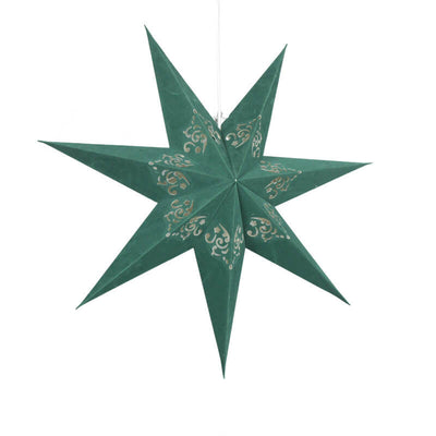 Nordic Creative Star Decorative Red Green Velvet LED Pendant Light