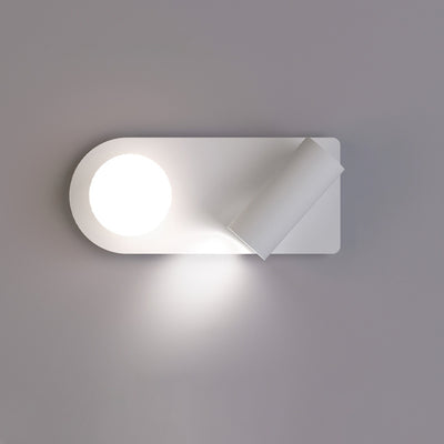 Minimalistische drehbare LED-Lesewandleuchte aus Aluminium 