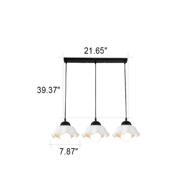 Luminaire suspendu en céramique à 1/3 lumières Nordic Rustic Hardware 