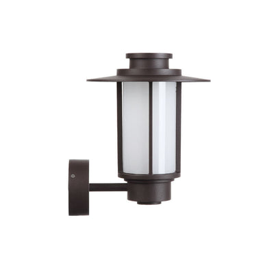 Outdoor Waterproof Coffee Cylinder Lantern 1-Light Patio Landscape Light