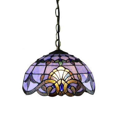 European Tiffany Vintage 1-Light Pendant Light