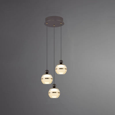 Nordic Creative Circle Massivholz-LED-Inselleuchte Kronleuchter