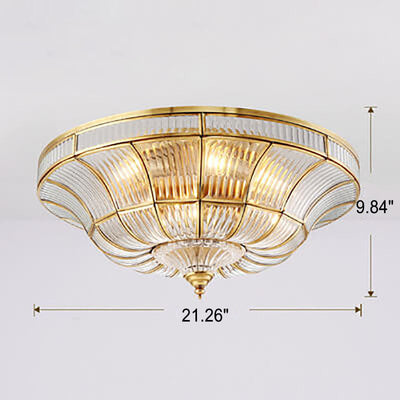 Modern Lights Luxury All-copper 3/6-Light Flush Mount Ceiling Light