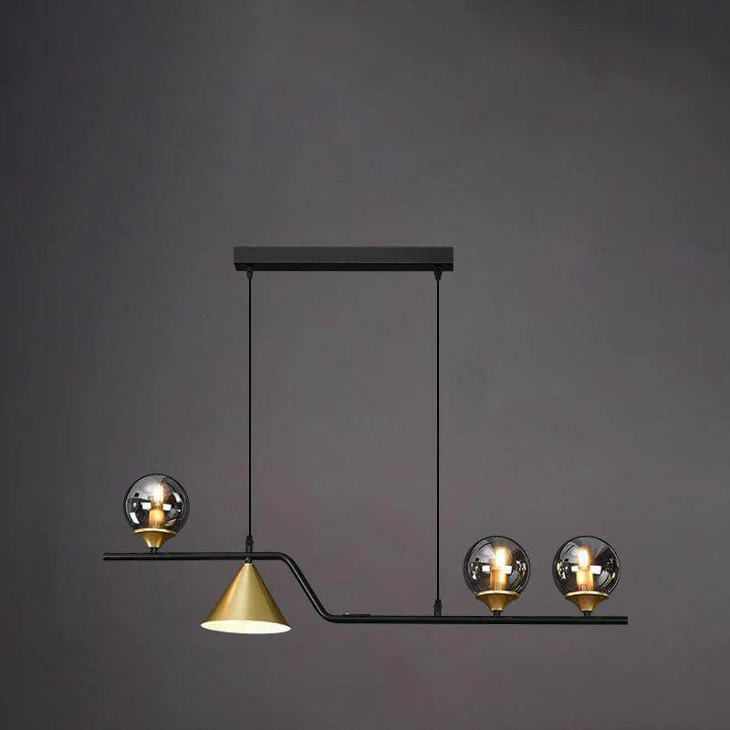 Nordic Creative Light Luxury Round Ball 4/5/6-Light Island Light Chandelier