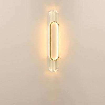 Kreative Luxus-Ring-Acryl-Aluminium-LED-Wandleuchte 