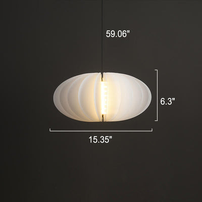 Modern Minimalist Pure White Creative Shape PE LED Pendant Light