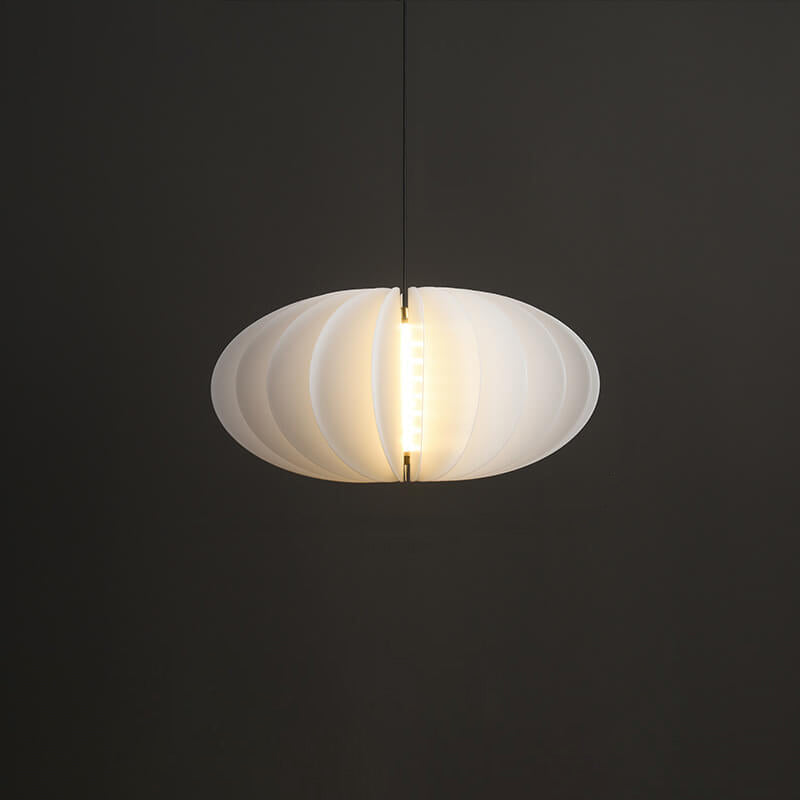 Modern Minimalist Pure White Creative Shape PE LED Pendant Light