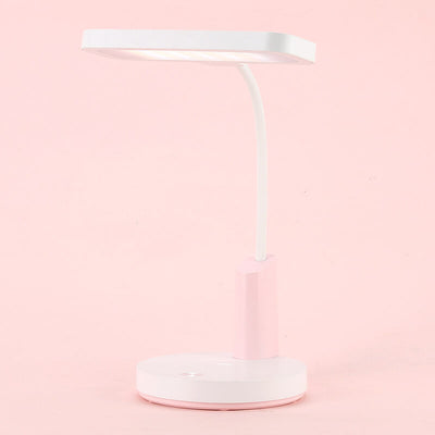 Simple Long Shade Round Base Touch Charging LED Desk Lamp