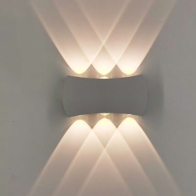 Simple Creative Arc Rectangular LED Outdoor Waterproof Wall Sconce Lamp