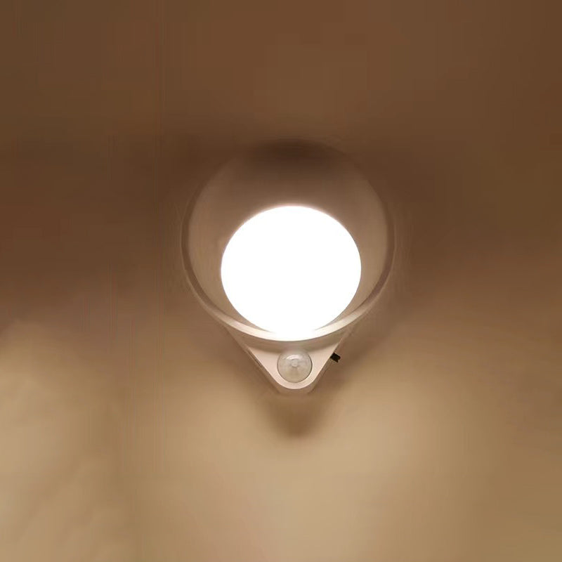 Human Body Sensing Water Drop Design LED magnetische Nachtlicht-Wandleuchte 