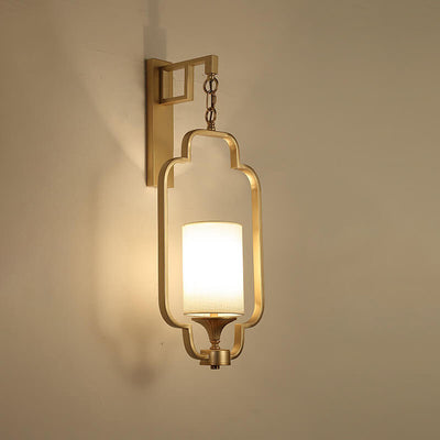 Modern Classical Fabric Iron  Frame 1-Light Wall Sconce Lamp