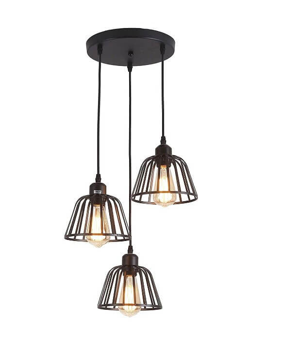 Modern Vintage Industrial Iron 1/3-Light Island Light Pendant Light