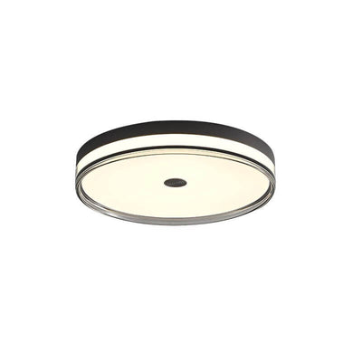 Modern Light Luxury All-Copper Circular LED Flush Mount Ceiling Light