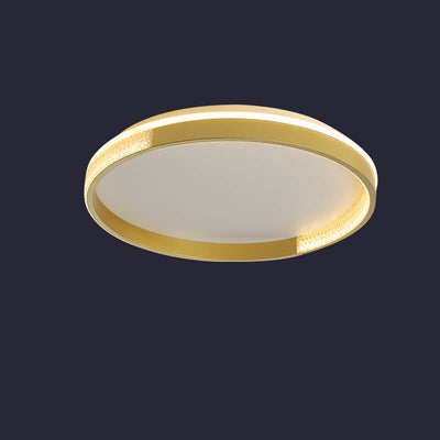 Nordic Light Luxury Square Ring LED Flush Mount Ceiling Light