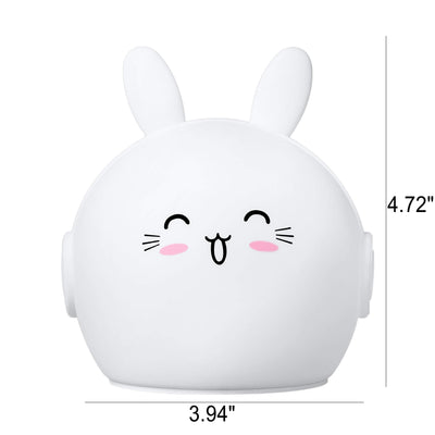 Creative Cartoon Deer Rabbit Silicone USB LED Night Light Table Lamp