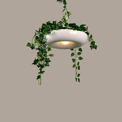 Modern Art Deco Sky Garden Round Shade 1-Light Pendant Light For Dining Room